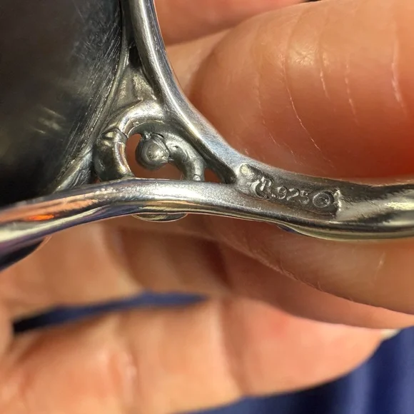 Ring*Carolyn Pollack American West Silver and Black Statement Vintage Ring - Picture 7 of 12